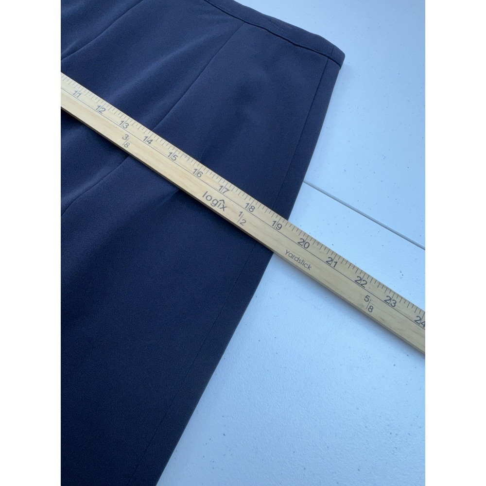 Vintage Laundry by Shelli Segal Women's Pleated Lined Navy Mini Skirt Size 12 - Picture 10 of 12
